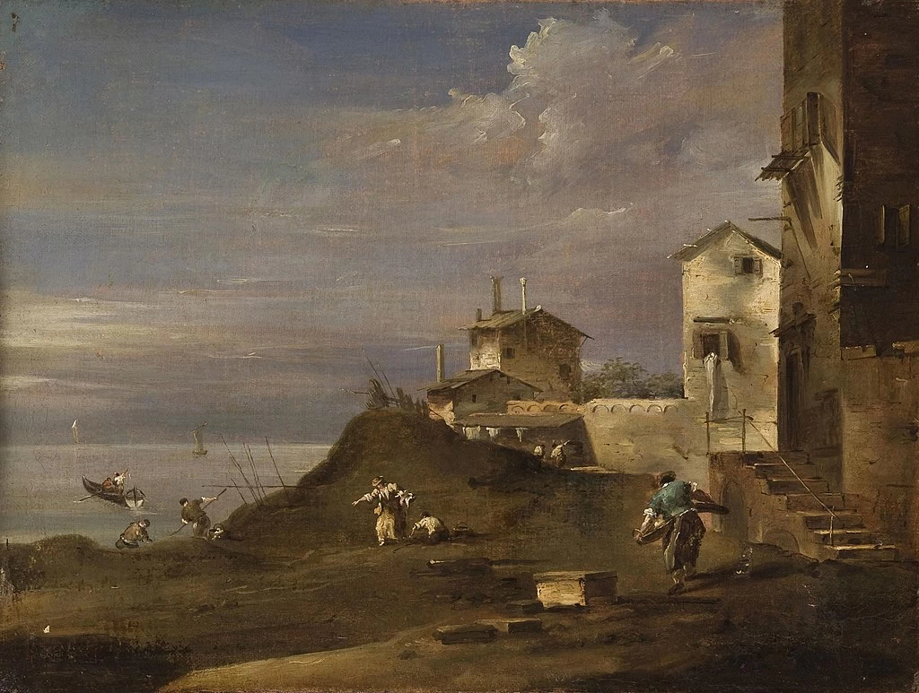 Paesaggio con case e figure - Philadelphia Museum of Art